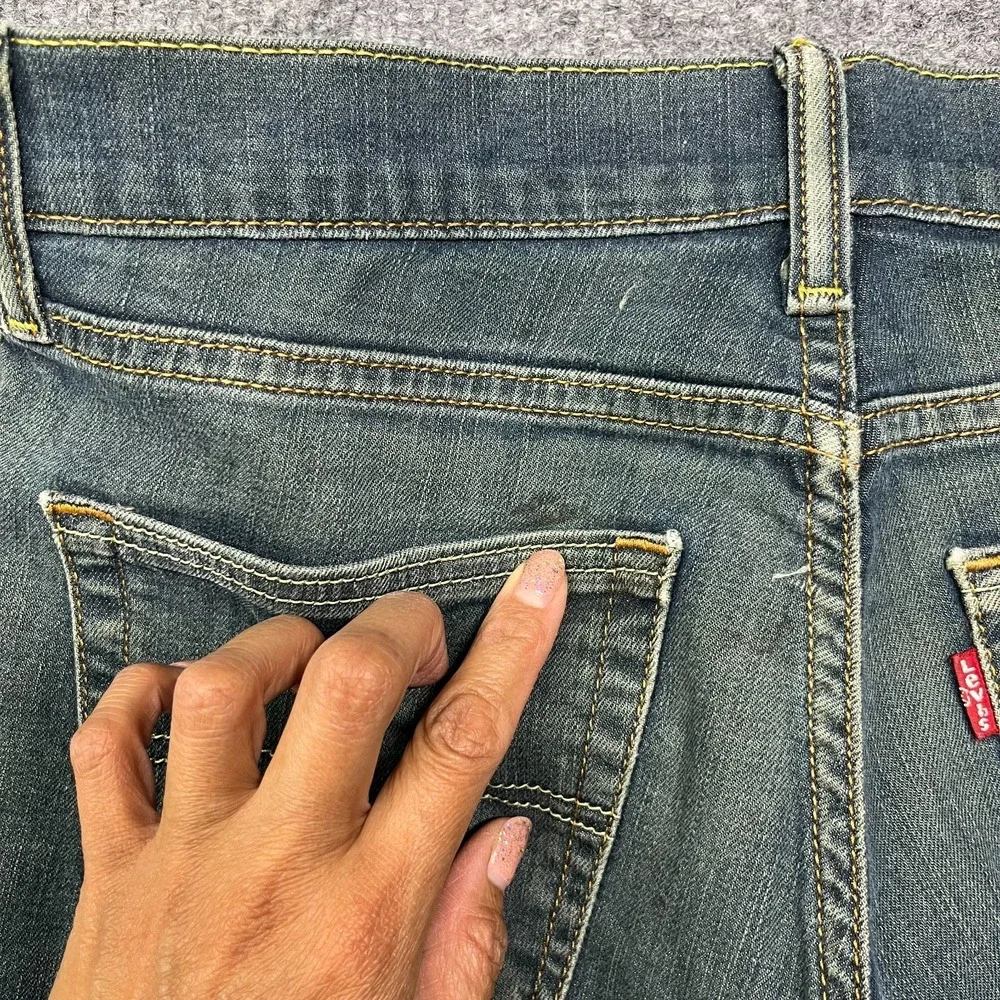 Levi's 511 Jeans Men's Blue Wash Denim Stretch Slim Straight Fit Zip Fly - 30x27